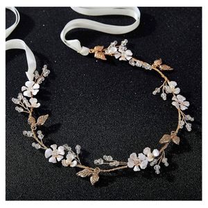 Handmade Wedding Headband Flower-Leaf Bridal